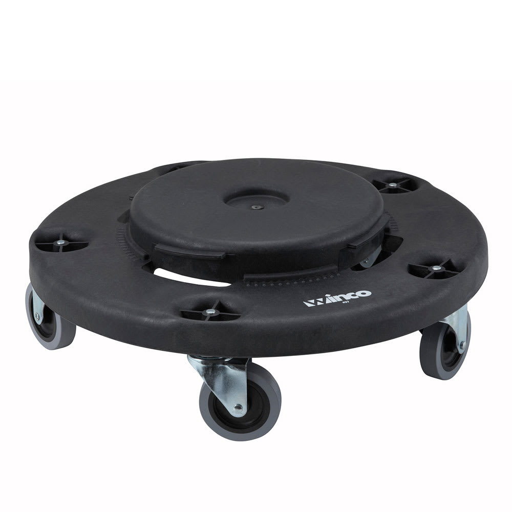 Trash Receptacle Dolly, 18" dia. x 6"H, Round ( STOCK ITEM) (DLR-2)