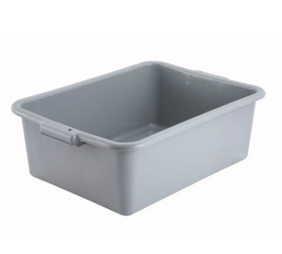 Dish Box, 21-1/2" x 15" x 7", Gray (PL-7G)