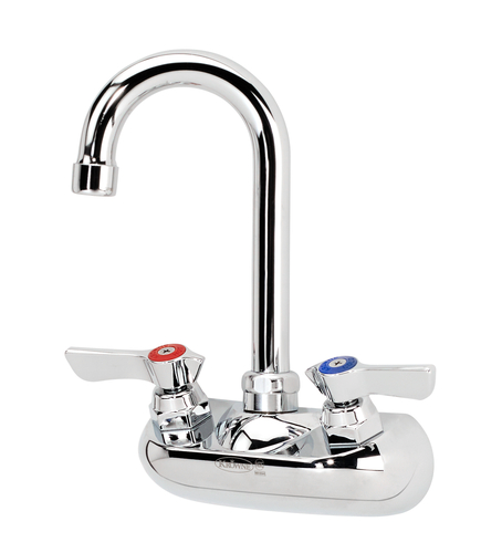 FAUCET KIT,  10-400L FAUCET SPLASH MOUNT 4" CENTER W/GOOSENECK,  Each