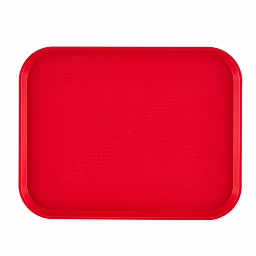 TRAY,  1418FF FAST FOOD TRAY RED ,  Each