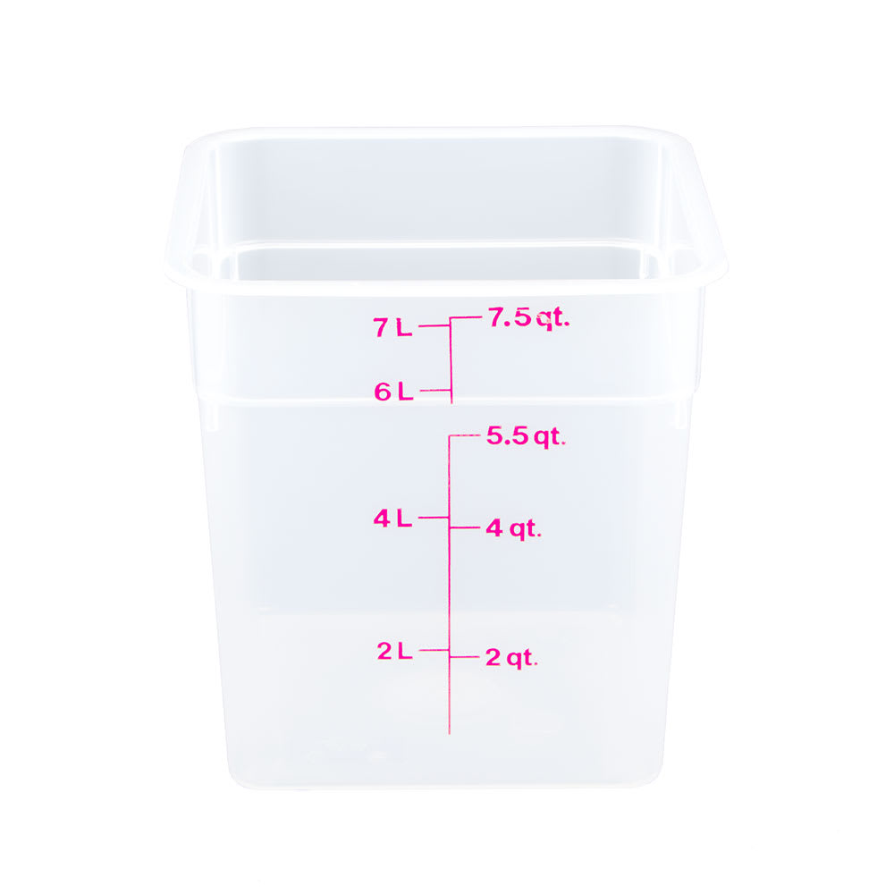 Food Container, 8 qt., 8-3/8"L x 8-3/8"W x 9-1/8"H (8SFSPP190)