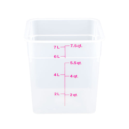 Food Container, 8 qt., 8-3/8"L x 8-3/8"W x 9-1/8"H (8SFSPP190)