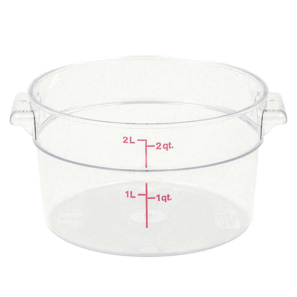 Round Storage Container, 2 qt. (RFSCW2135)