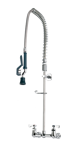 FAUCET KIT,  17-108WL PRE-RINSE W/WALL BRAC 8" CENTER,  Each