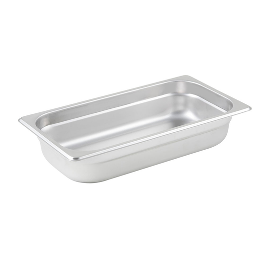 Steam Table Pan, 1/3 size, 6-7/8" x 12-3/4" x 2-1/2" deep (SPJP-302)