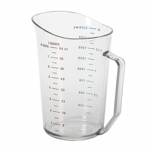 MEASURING CUP,  200MCCW135 MEASURING CUP 2 QT CLEAR,  Each
