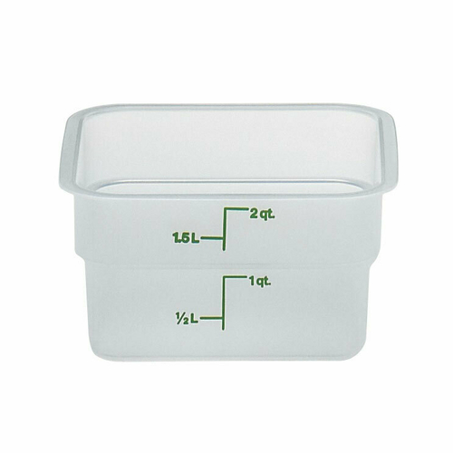 CONTAINER,  2SFSPP 2 QT SQ CNT WHITE/GREEN ,  Each