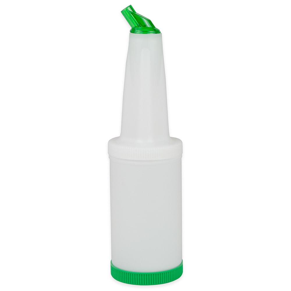Flow-N-Stow Pour Bottle, 1 quart, Green (PPB-1G)