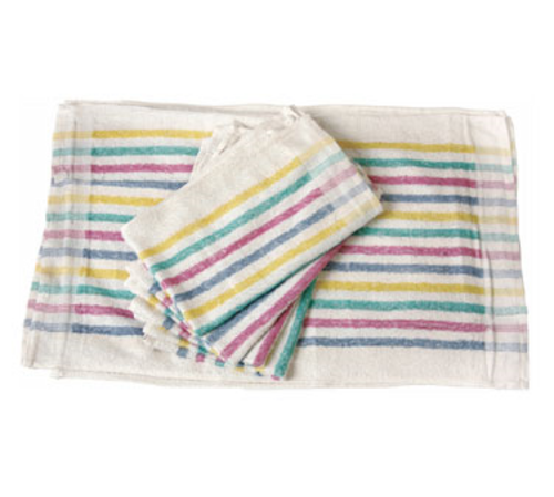 CLEANING CLOTHS,  705MSK MULTISTRIPE TOWEL,  Each