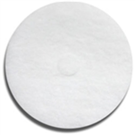 Floor Machine Pads, 20" White ( 5 pads per case)