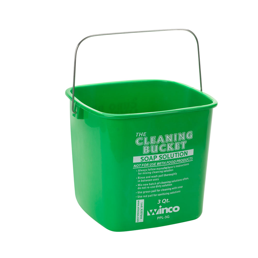 Cleaning Bucket, 3 qt., for soap solution, green (PPL-3G)