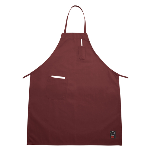 APRON,  BA-PBG BURG APRON BIB W/2 PKTS ,  Each