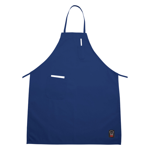 APRON,  BA-PBL BIB APRON BLUE W/2 POCK ,  Each