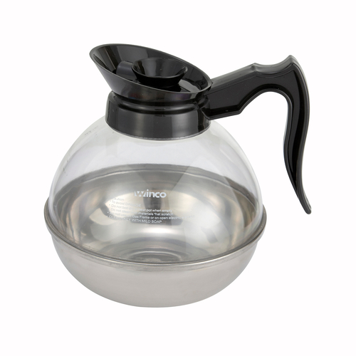 COFFEE DECANTER,  CD-64K COFFEE DECANTER 64 OZ PLASTIC W/SS BASE,  Each