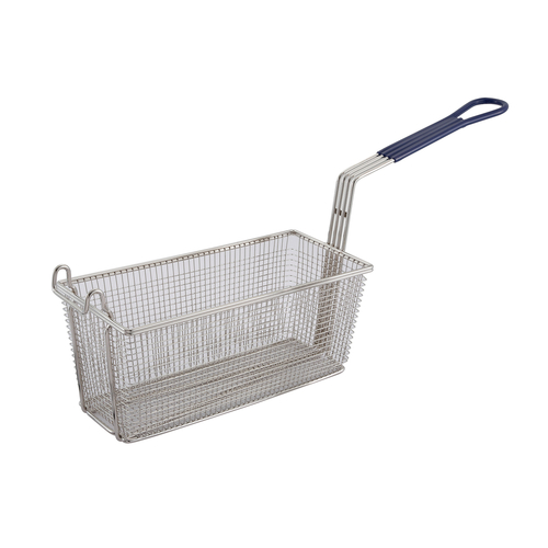 FRY BASKET,  FB-20 FRY BASKET BLUE HANDLE 13.25"X5-5/8"X5-5/8",  Each
