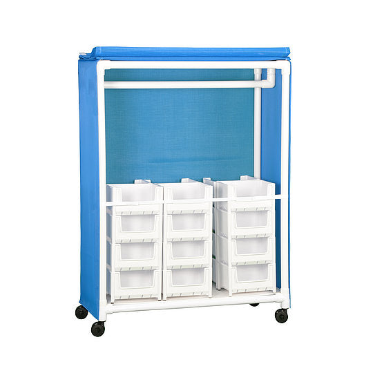 VL RBC24 Hanging Garment Rack w/ Navy Blue Cover