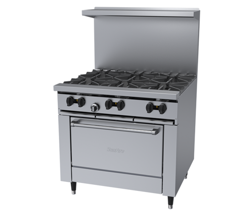Garland Commercial Ranges, Range, 36", 6 Open Burners, X36-6R