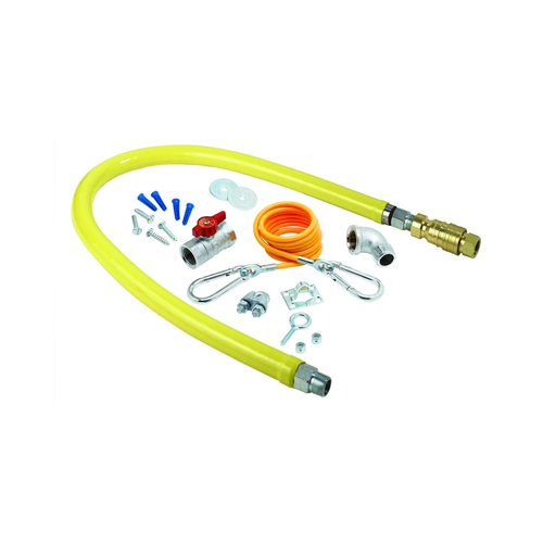 FAUCET KIT,  HG-4D-48K GAS HOSE 3/4" X 48" LONG KIT,  Each