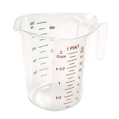 MEASURING CUP,  PMCP-50 1 PINT MEASURING CUP POLYCARBONATE,  Each