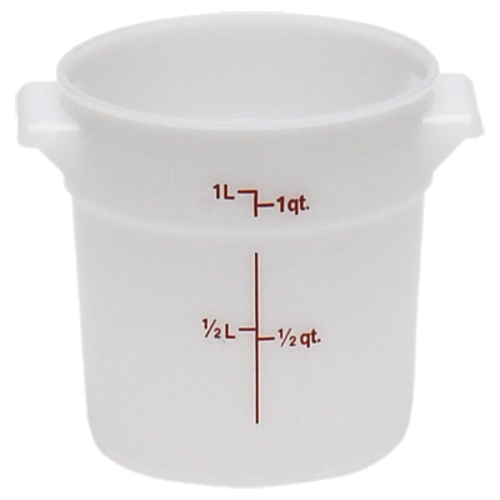 CONTAINER,  RFS1 1 QT. ROUND CONT. WHITE,  Each