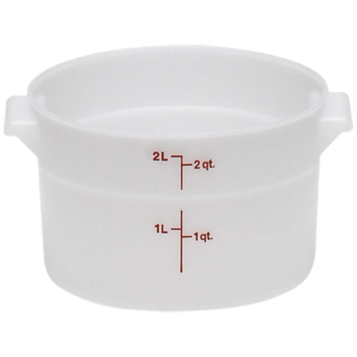 CONTAINER,  RFS2 2 QT. ROUND CONT. WHITE,  Each