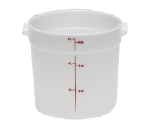 CONTAINER,  RFS6 6 QT. ROUND CONT. WHITE,  Each