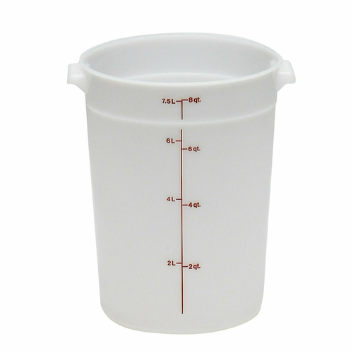 CONTAINER,  RFS8 8 QT. ROUND CONT. WHITE,  Each