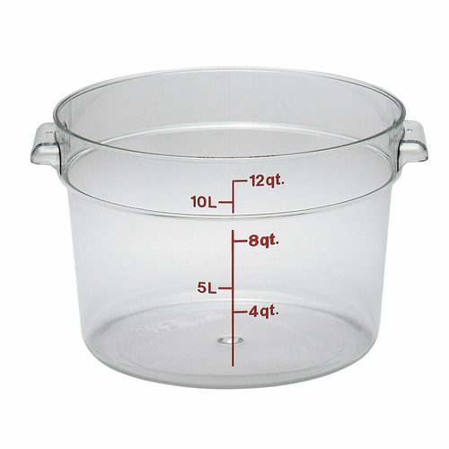 CONTAINER,  RFSCW12 12 QT. RND CONT CLR ,  Each