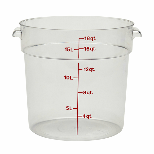 CONTAINER,  RFSCW18 18 QT. RND CONT CLR ,  Each
