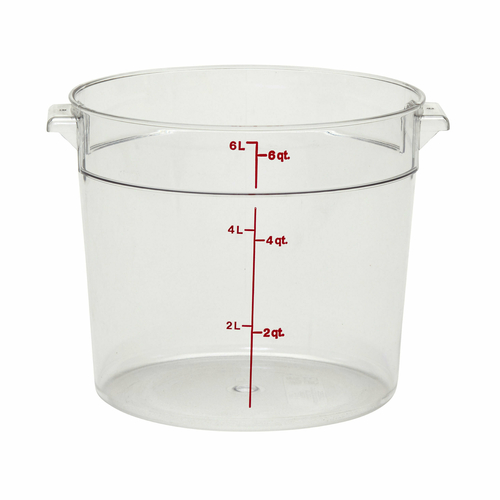 CONTAINER,  RFSCW6 6 QT. ROUND CONT. CLEAR ,  Each