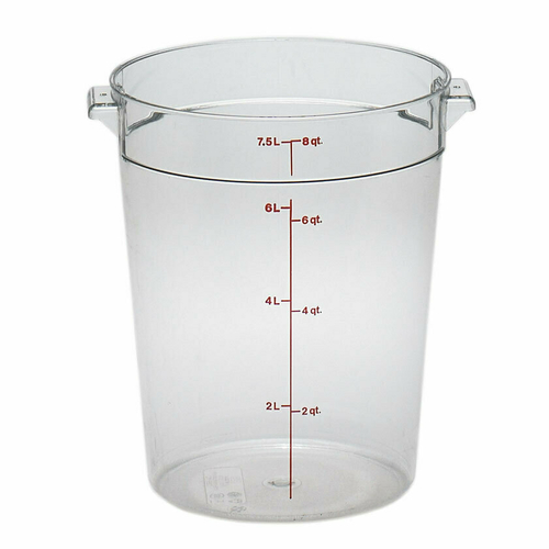 CONTAINER,  RFSCW8 8 QT. ROUND CONT. CLEAR ,  Each