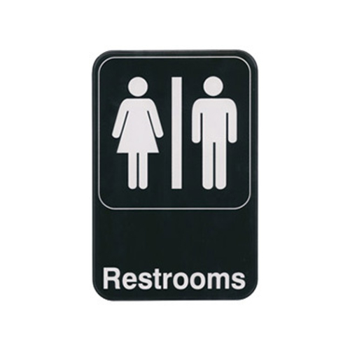 SIGN,  SGN-603 RESTROOMS SIGN 6X9" ,  Each