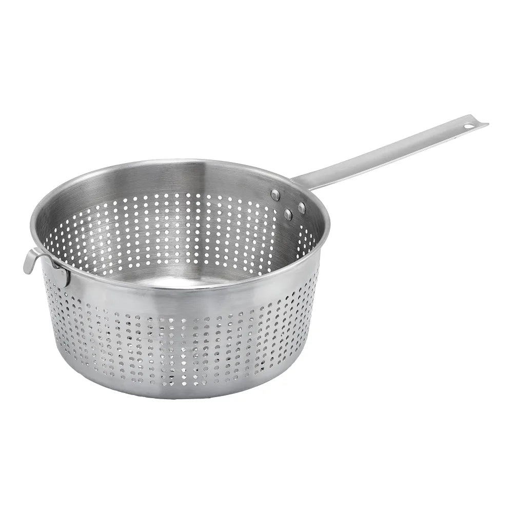 STRAINER,  SSS-3 SPAGHETTI STRAINER S/S 8.5" X 4" ROUND HELPER HOOK,  Each