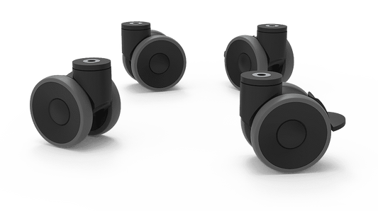Casters Kit With Safety Chains For Cheftop Mind.Maps™ Plus, (2) Casters With & (2) Without Brakes, For Models Xwarc-00Ef ,