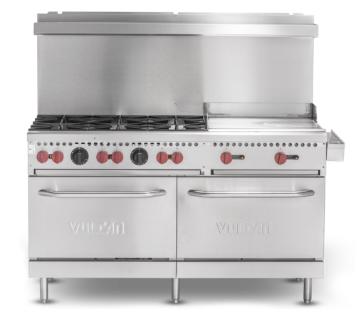 Vulcan, Range, 60", 6 Open Burners, 24" Griddle, SX60F-6B24GN-QS-PLATINUM