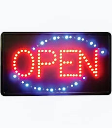 SIGN,  LED-6 RECT OPEN SIGN 120 VOLT,  Each