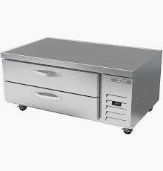 Worktop Cook Stand Freezer, One-Section, 36"W, 5.64 Cu. Ft., (2) Drawers, Top Drawer Holds (2) 12" X 20" X 6" Pans Per D ,