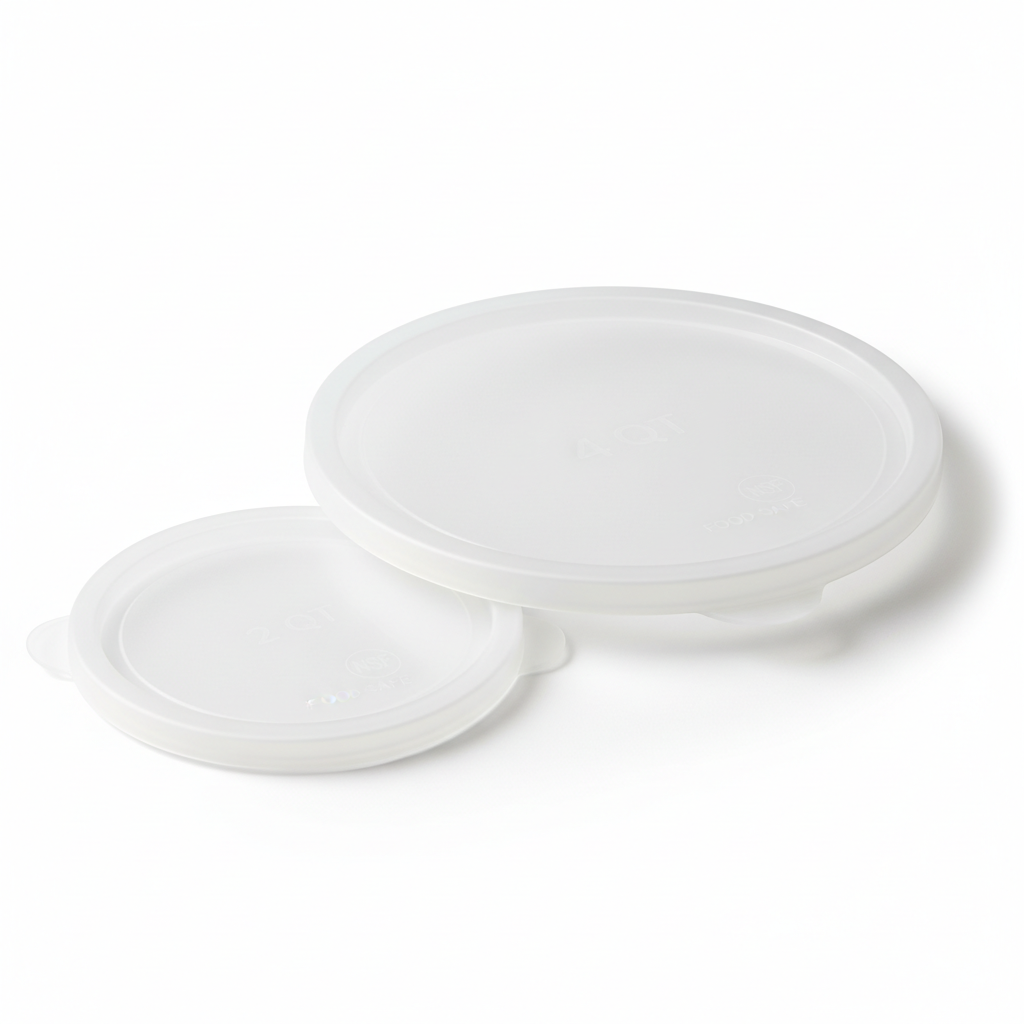 Round Food Container Cover, for storage 2 &amp; 4 qt. containers (RFSC2PP190)
