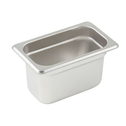 Steam Table Pan, 1/9 size, 6-3/4" x 4-1/4" x 4" deep (SPJP-904)
