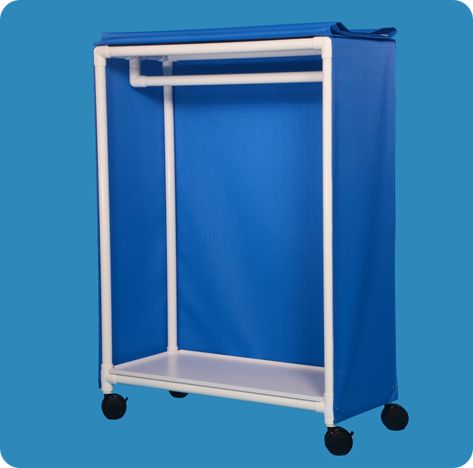 GR50 Hanging Garment Rack w/ Navy Blue Cover