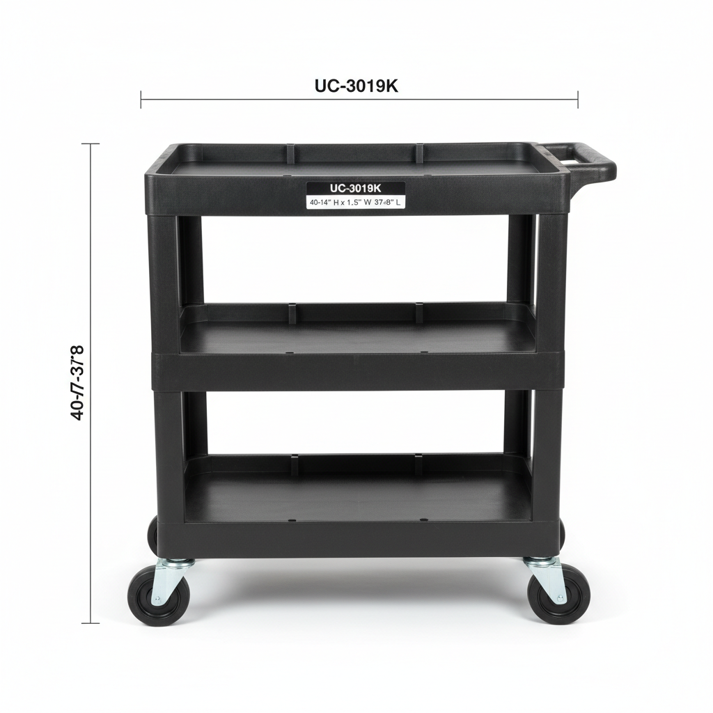 Winco, Utility Cart Black, 2653-3522