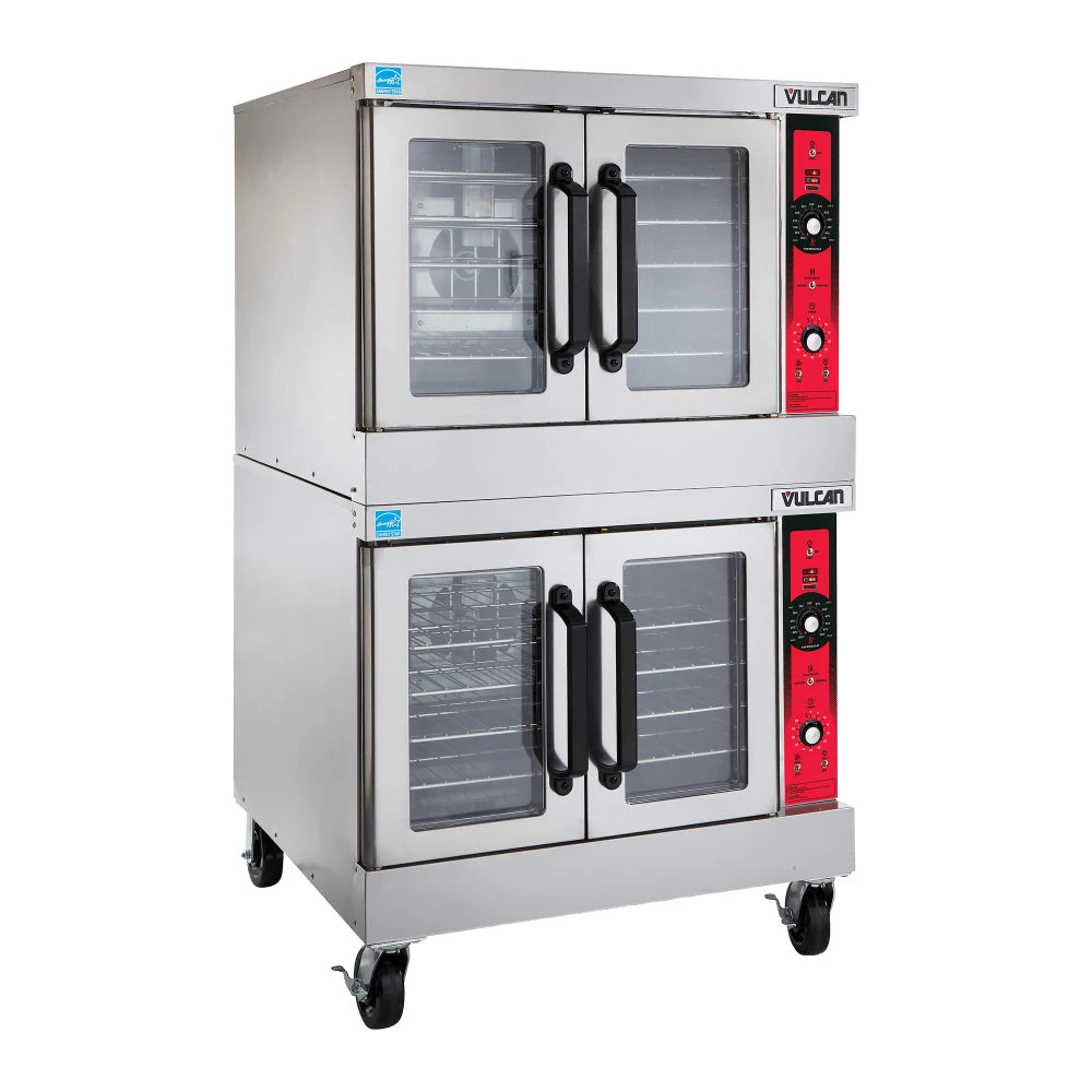 Convection Oven, Gas, Double-Deck, Standard Depth, Computer Controls, Electronic Spark Igniters, 99-Hour Timer, (5) Nick ,