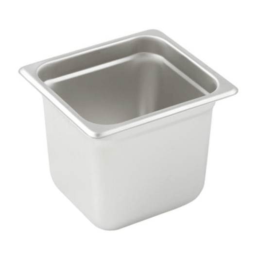 Steam Table Pan, 1/6 size, 6-7/8" x 6-5/16" x 6" deep (SPJP-606)